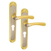 Ручки на планке IMPERIAL Kumru 55С SN/GP сатин/золото